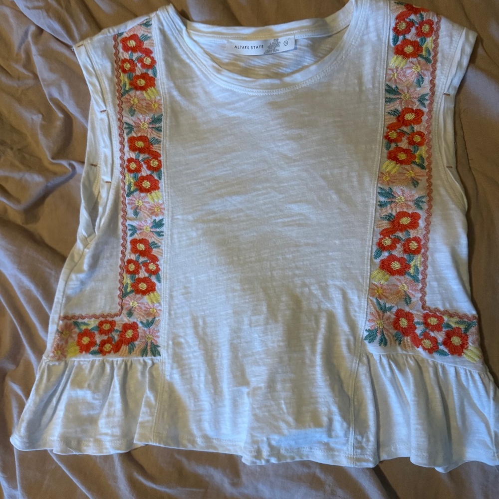 Altard state embroidered tank